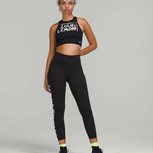 Lululemon Wunder Train High-Rise Tight 25" Size 10 *Ed Curtis SE Black $118 - Picture 1 of 5
